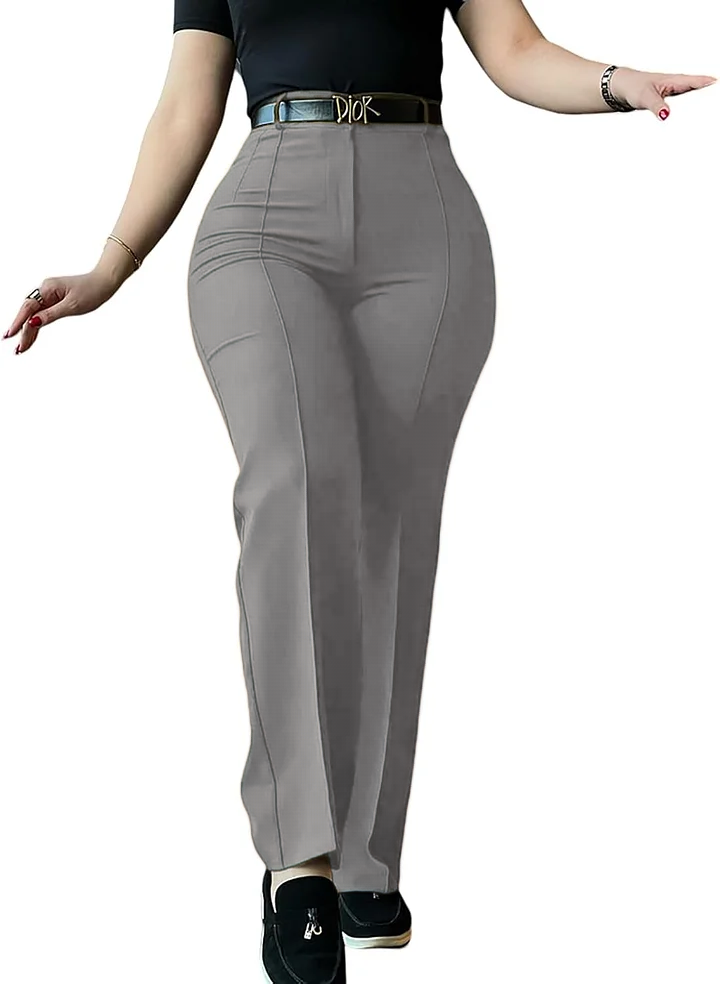 Work Pants for Women High Waist Straight Leg Work Pants Business Casual Trousers