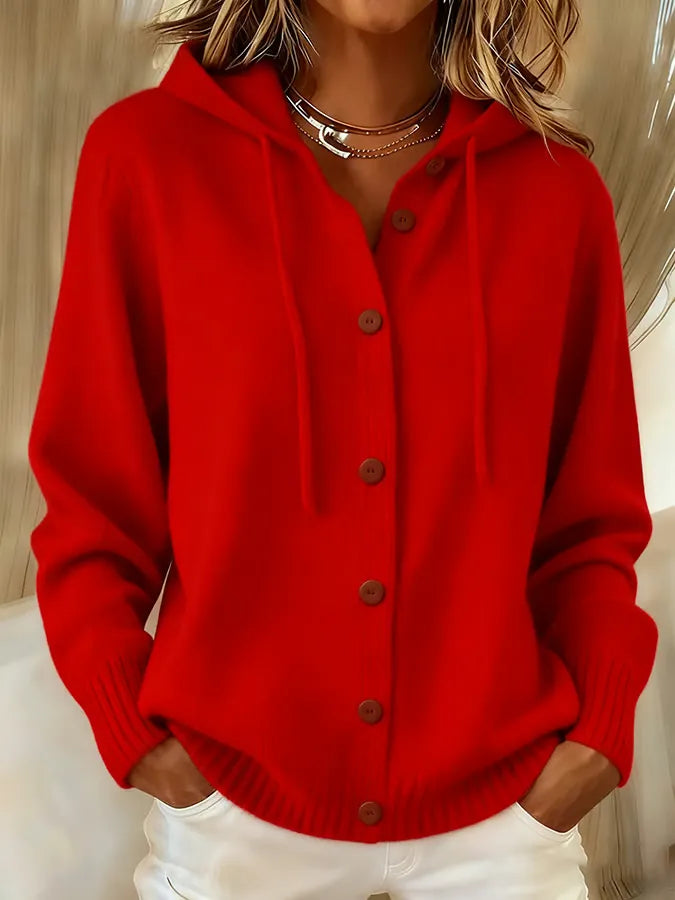 🔥 Women's Cozy Hooded Knit Cardigan 💖 | Everyday Comfort & Style